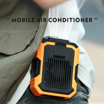 Portable Waist Fan w/ 3 Speeds & LED 🌬️🔋