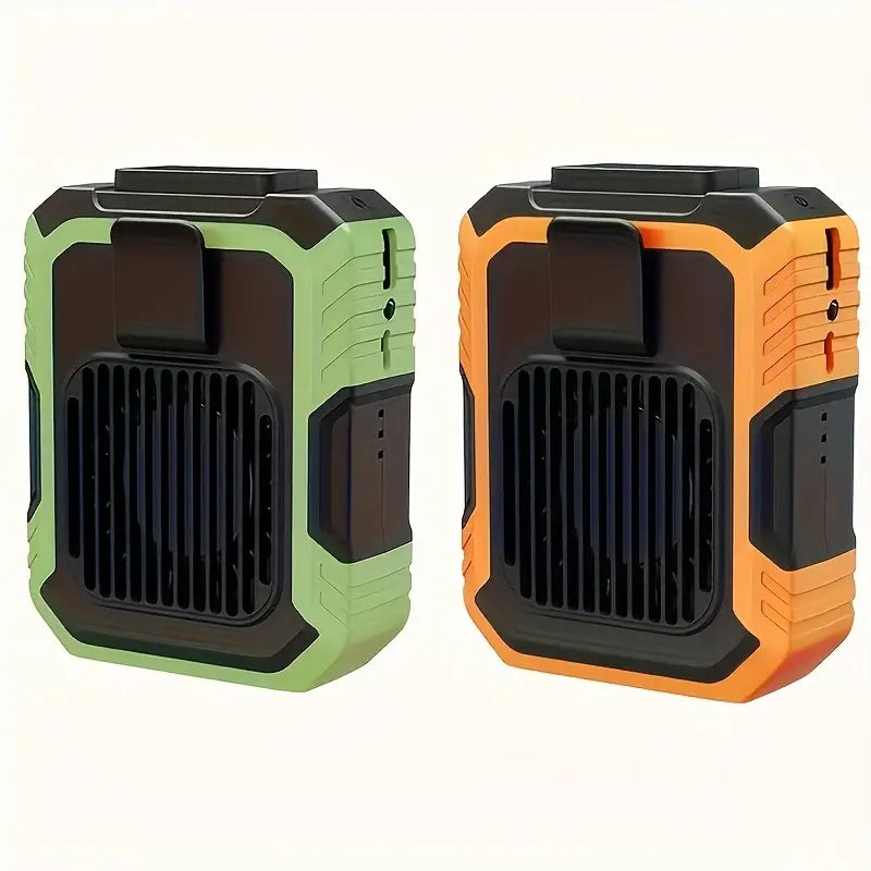 Portable Waist Fan w/ 3 Speeds & LED 🌬️🔋
